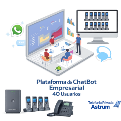 Plataforma de ChatBot Empresarial 40 Usuarios