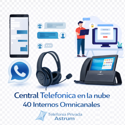 Central Telefonica en la nube 40 Internos Omnicanales