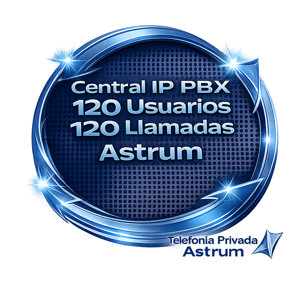 Central IP PBX 120 Usuarios 120 Llamadas