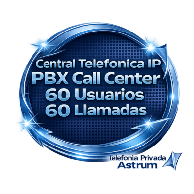 Central Telefonica IP PBX Call Center 60 Usuarios 60 Llamados