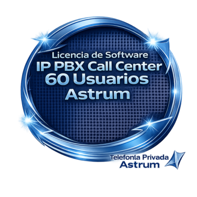 Licencia de Software IP PBX Call Center 60 Usuarios