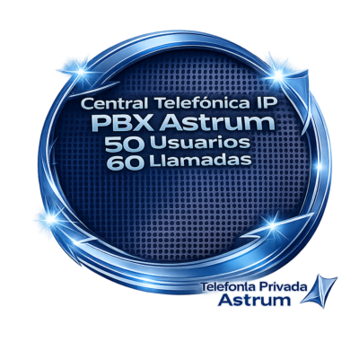 Central Telefónica IP PBX Astrum 50 Usuarios 60 Llamados
