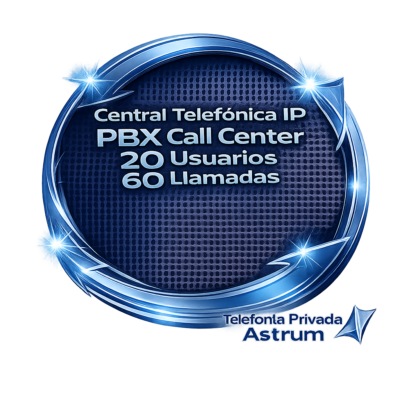Central Telefonica IP PBX Call Center 20 Usuarios 60 Llamados