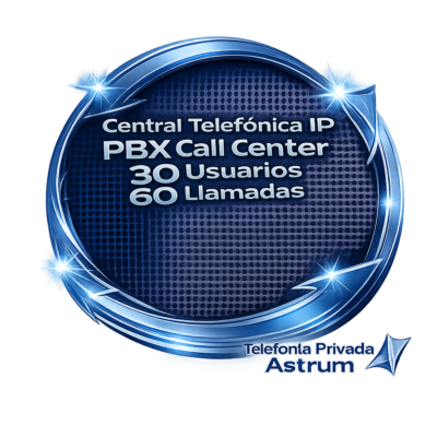 Central Telefonica IP PBX Call Center 30 Usuarios 60 Llamados