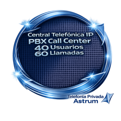 Central Telefonica IP PBX Call Center 40 Usuarios 60 Llamados