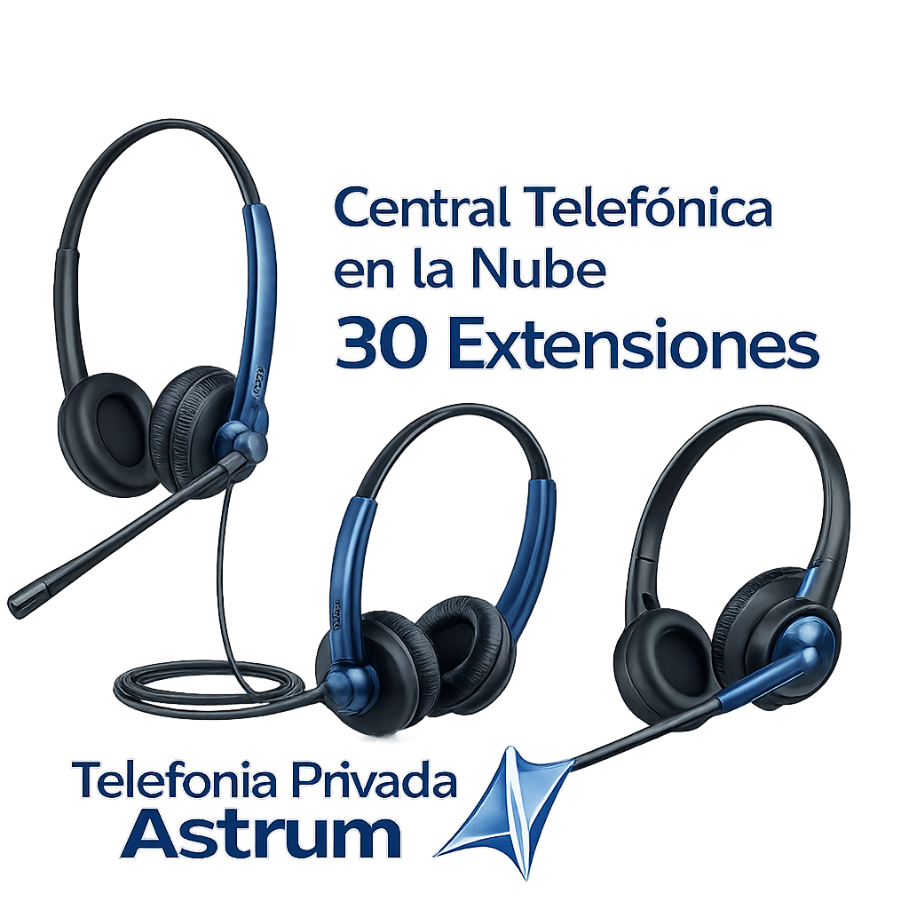 Central Telefonica en la nube 30 Extensiones